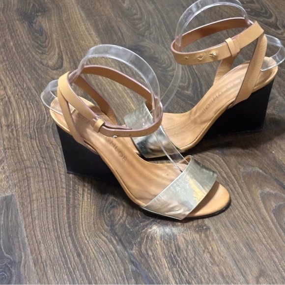 See by Chloe gold and tan wood wedge heel 6.5 - Picture 11 of 11